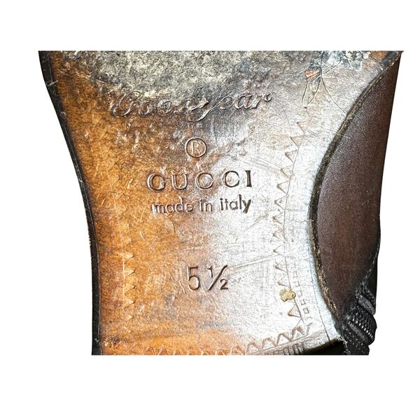 Gucci Men's Brown Leather Chelsea Boots Size 5.5(UK) 6.5(US) 40.5(EU) - Picture 10 of 11
